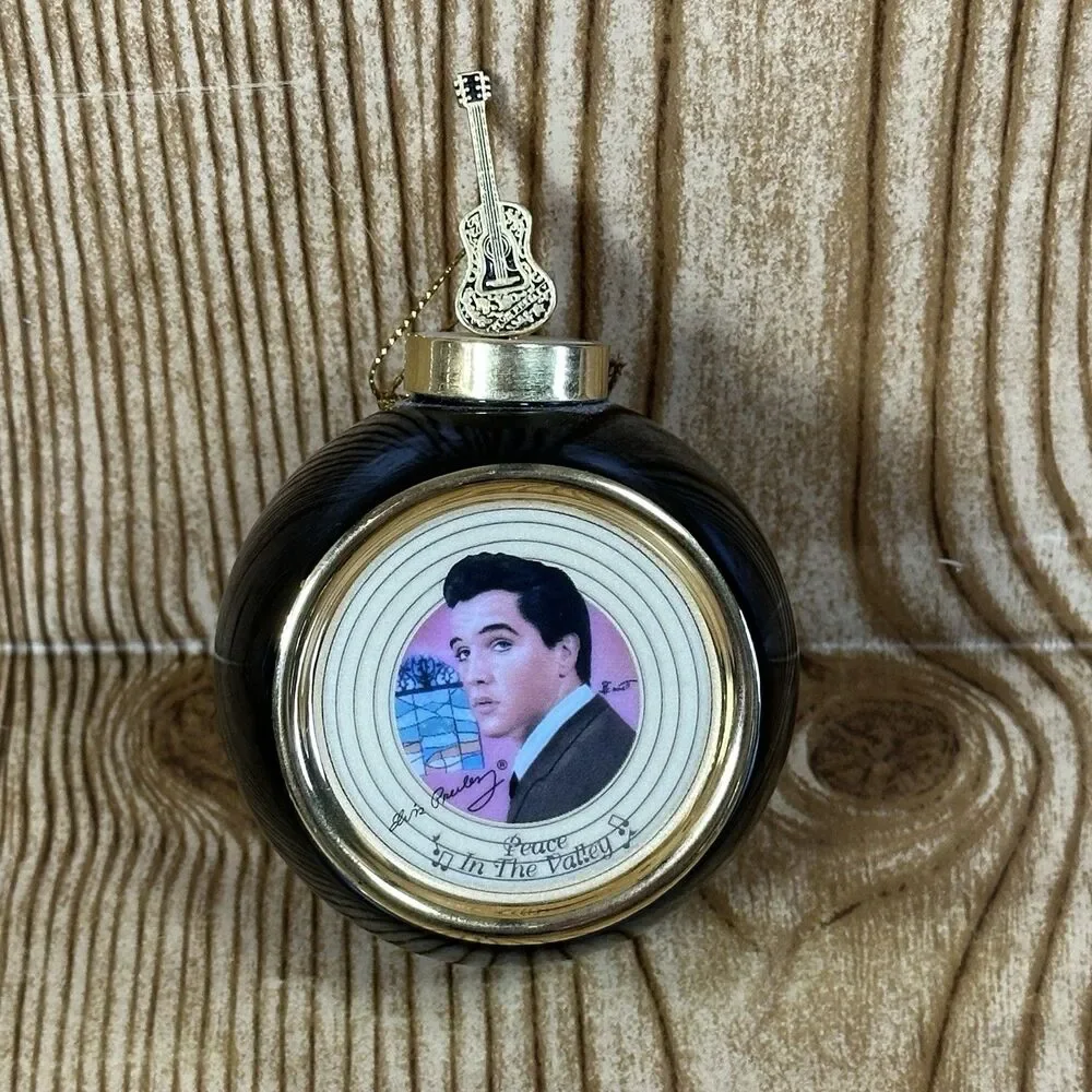 Elvis Presley The Bradford Exchange 1999 Porcelain Ornaments Set Of‎ 4